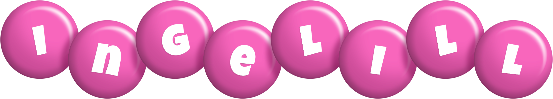 Ingelill candy-pink logo