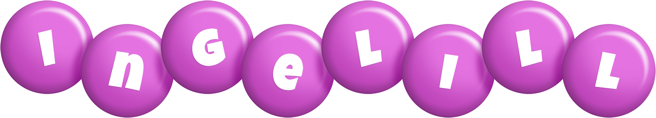 Ingelill candy-purple logo