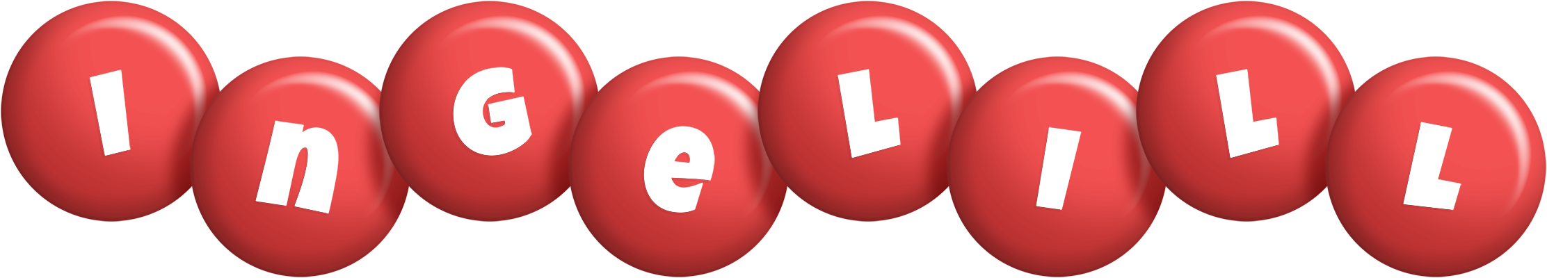 Ingelill candy-red logo
