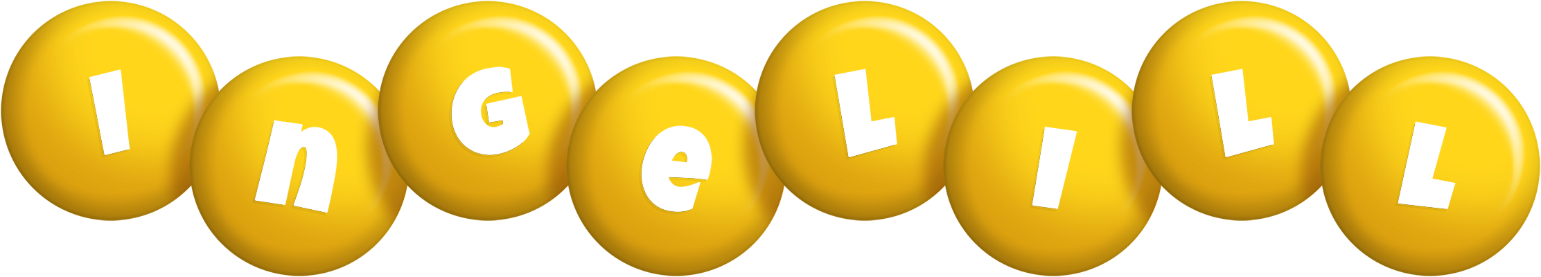 Ingelill candy-yellow logo