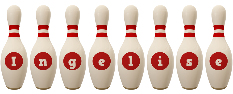 Ingelise bowling-pin logo