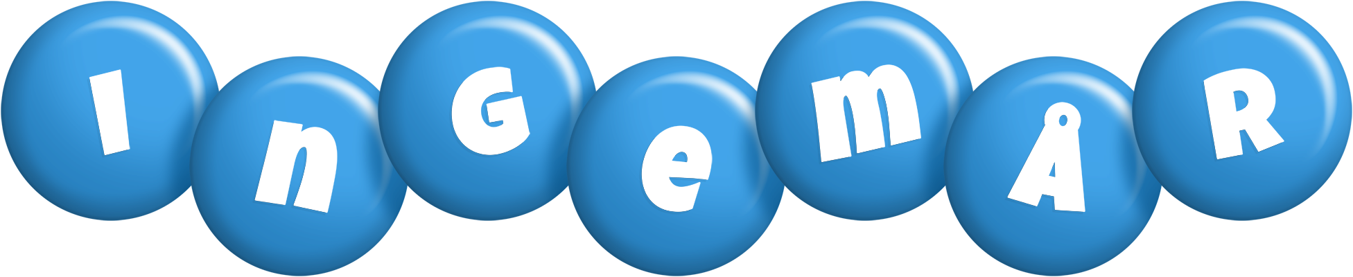 Ingemår candy-blue logo