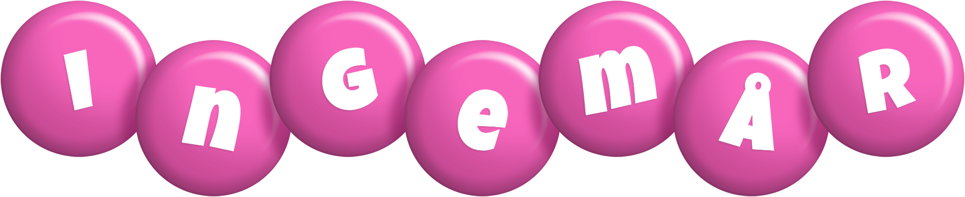 Ingemår candy-pink logo