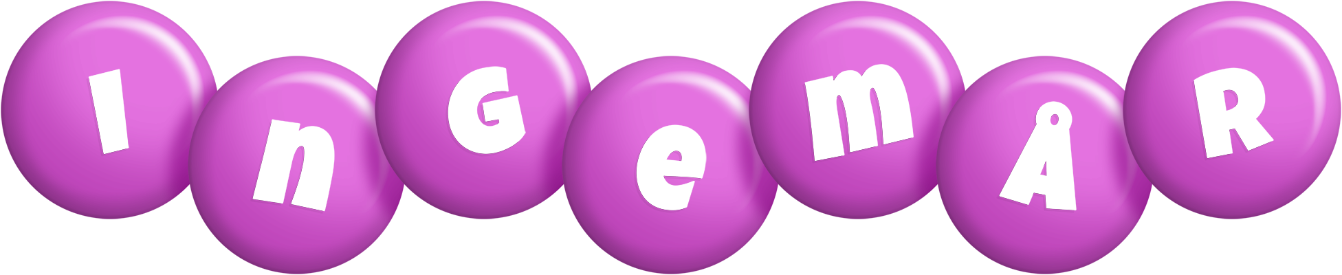 Ingemår candy-purple logo