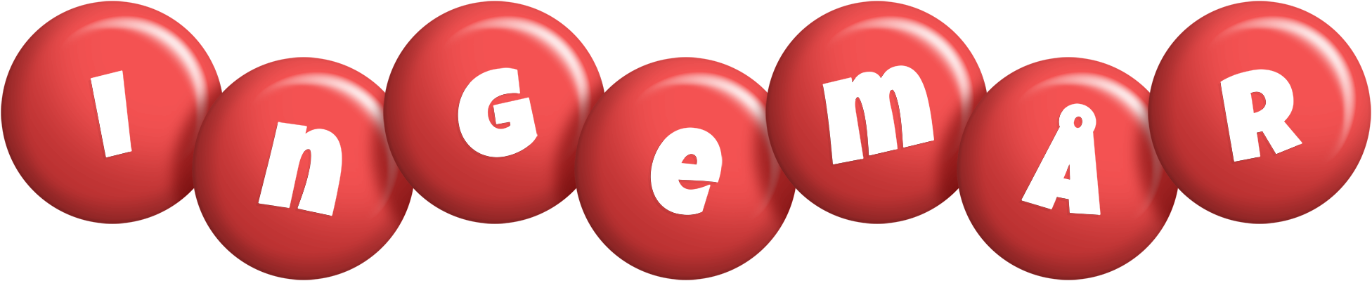 Ingemår candy-red logo