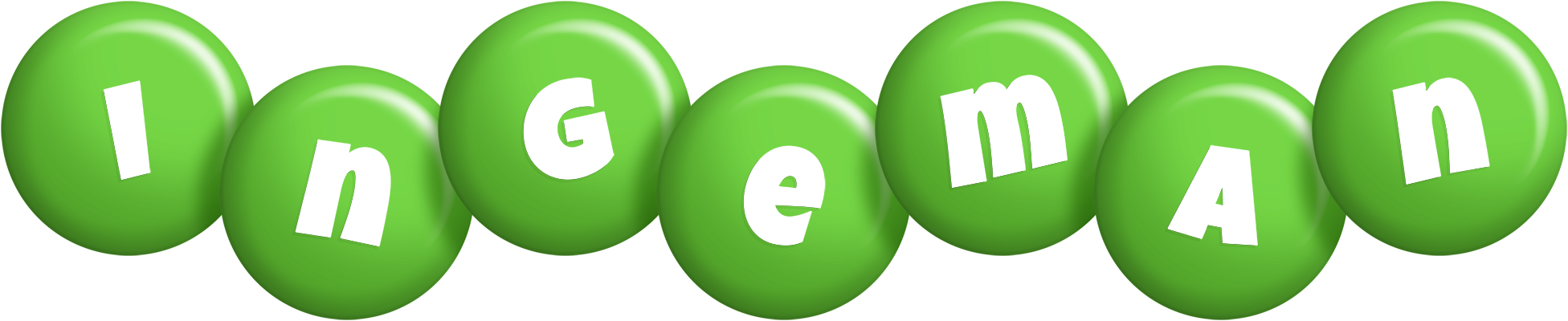 Ingeman candy-green logo