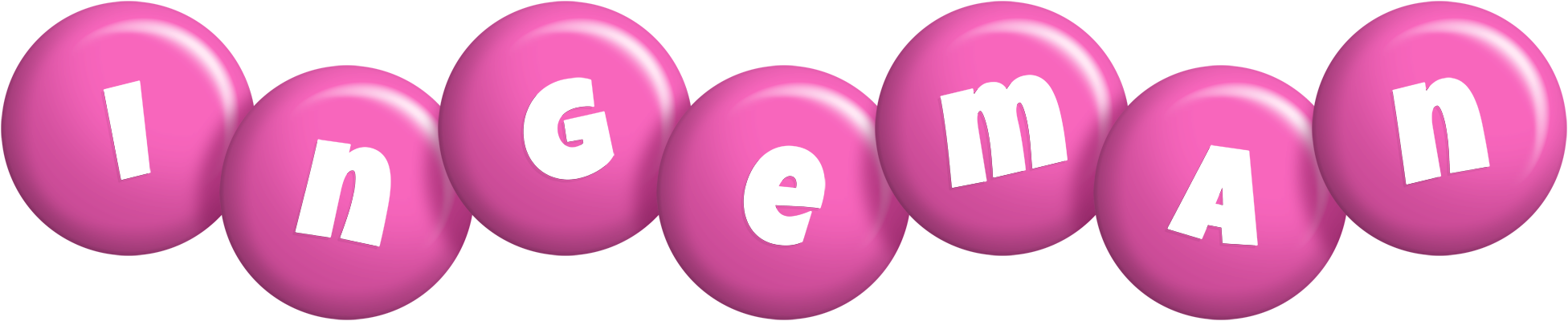 Ingeman candy-pink logo