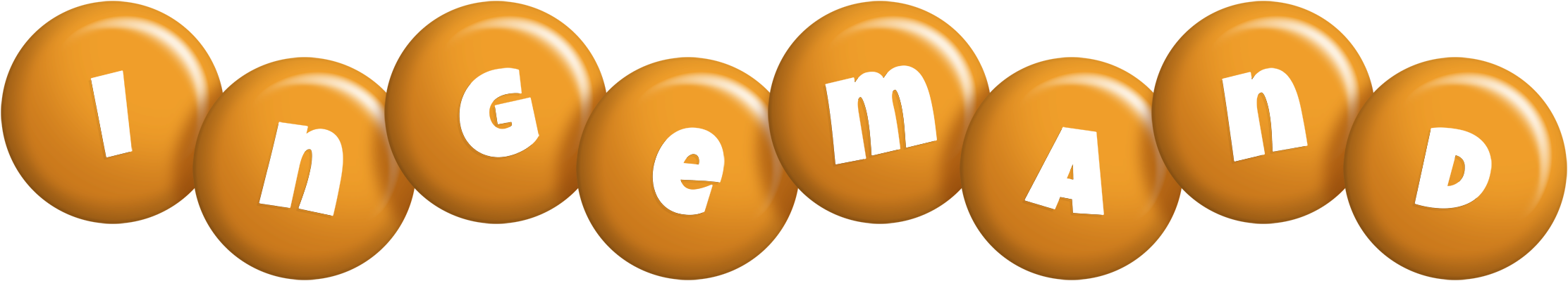 Ingemand candy-orange logo
