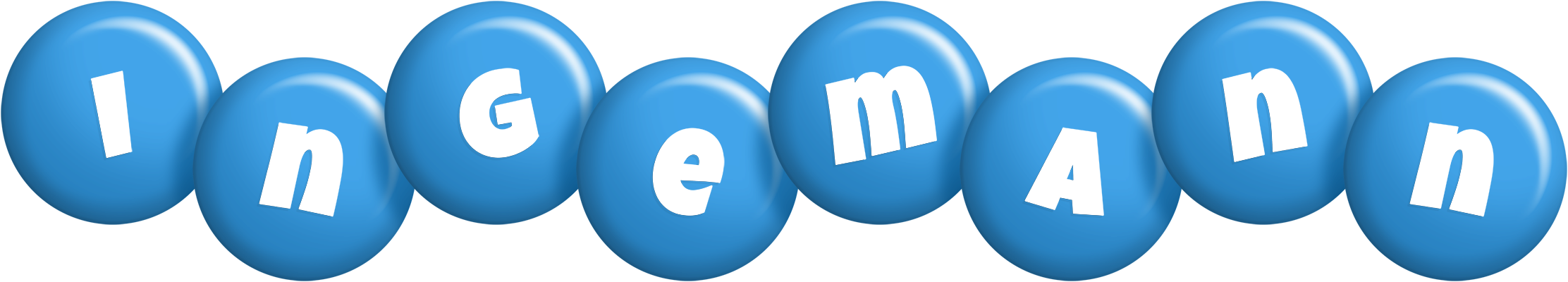 Ingemann candy-blue logo