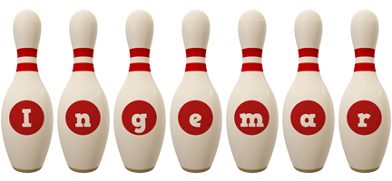Ingemar bowling-pin logo