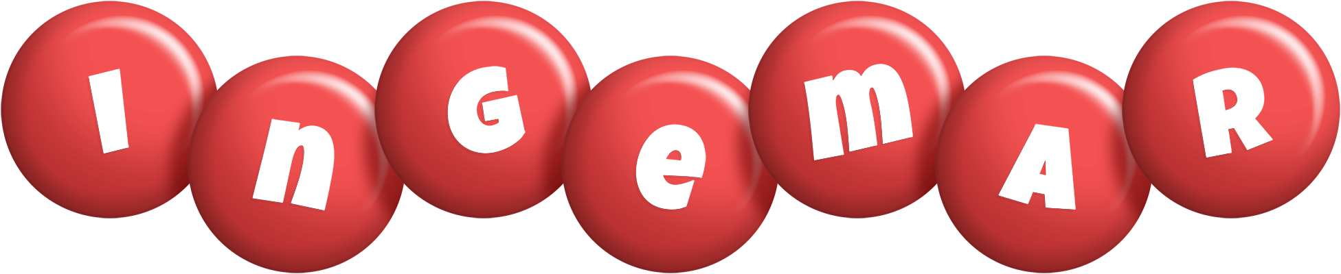 Ingemar candy-red logo