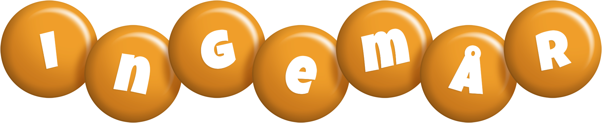 Ingemår candy-orange logo