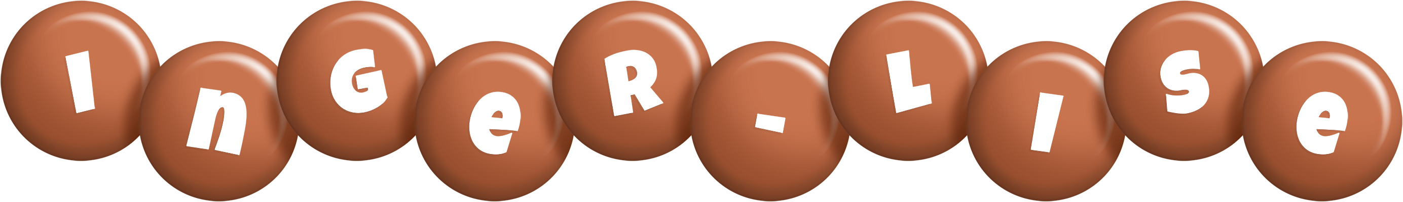 Inger-Lise candy-brown logo