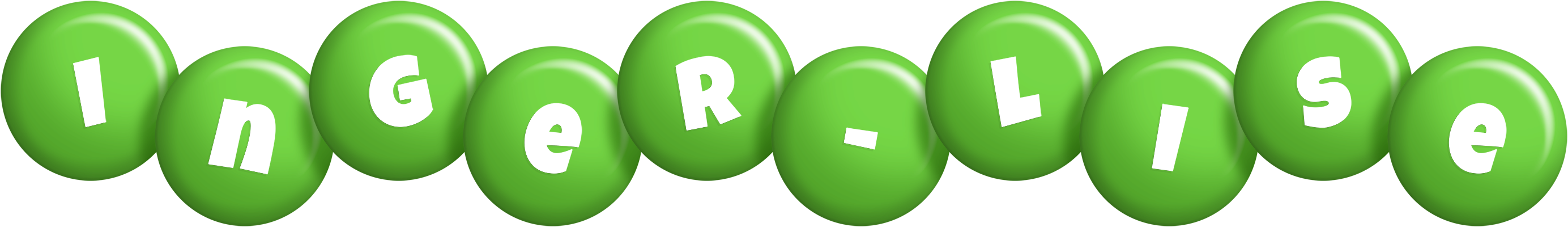 Inger-Lise candy-green logo
