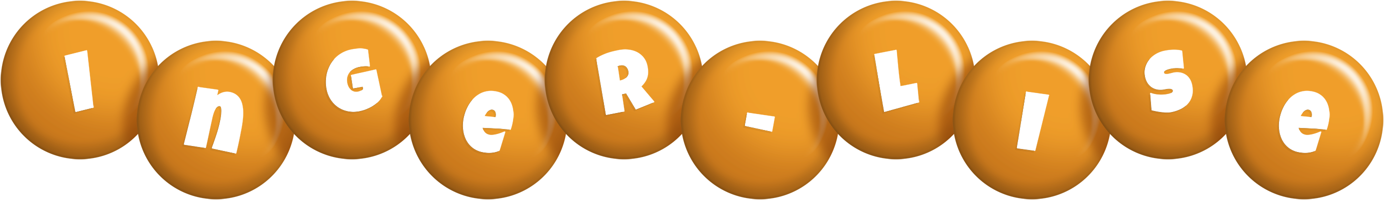 Inger-Lise candy-orange logo