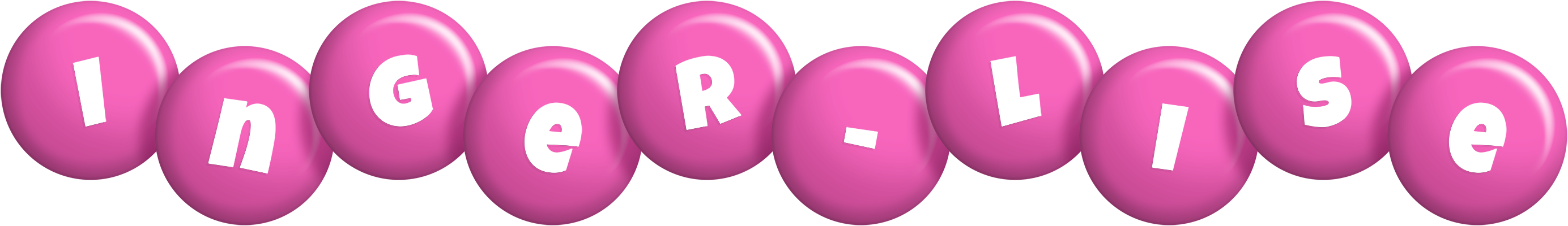 Inger-Lise candy-pink logo