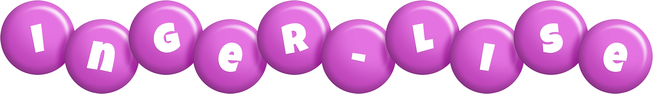 Inger-Lise candy-purple logo