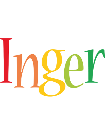 Inger birthday logo