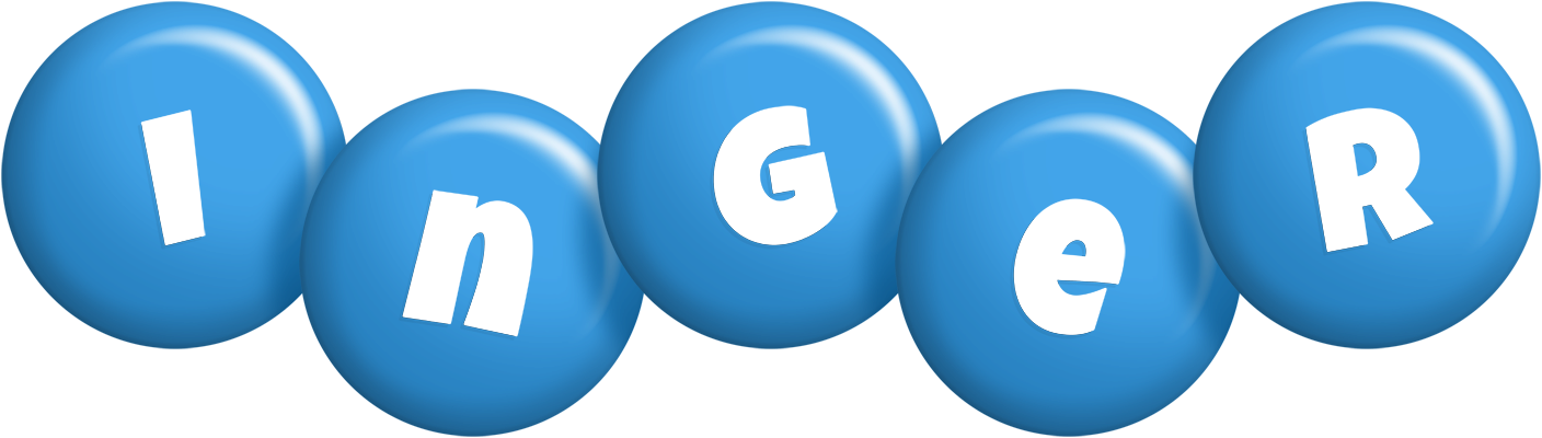 Inger candy-blue logo