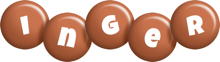 Inger candy-brown logo