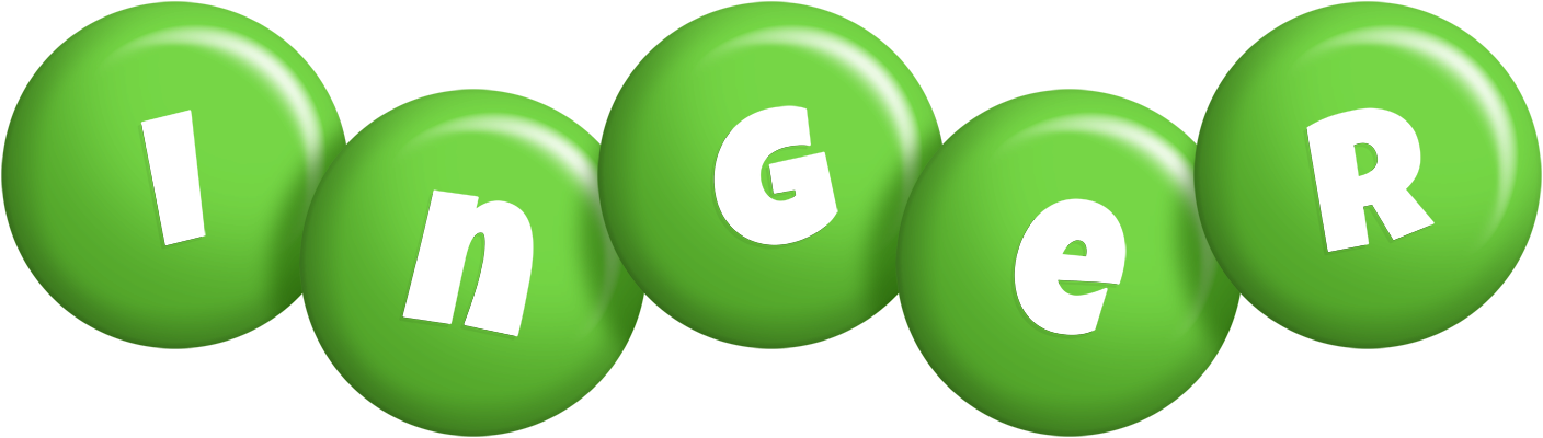 Inger candy-green logo