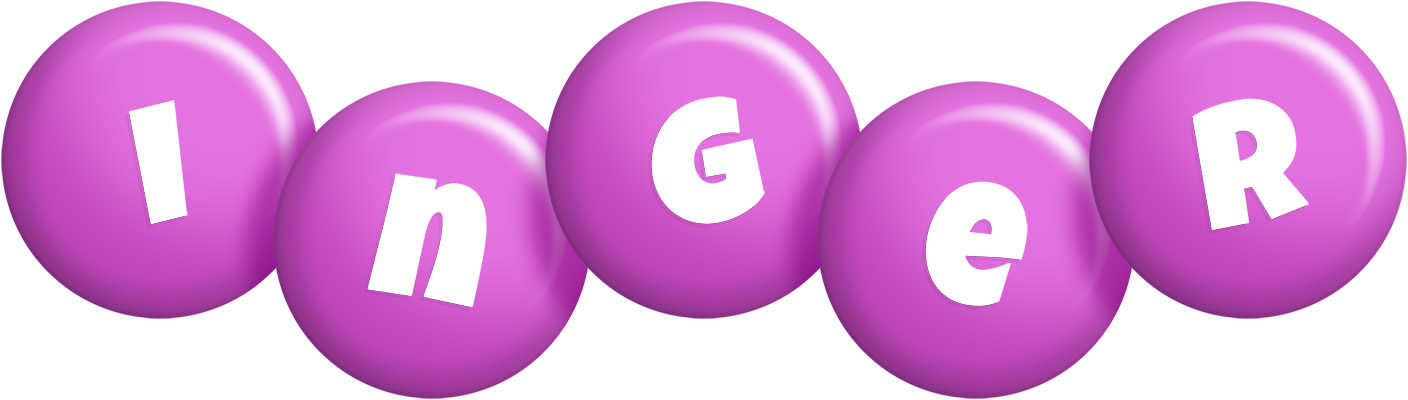 Inger candy-purple logo