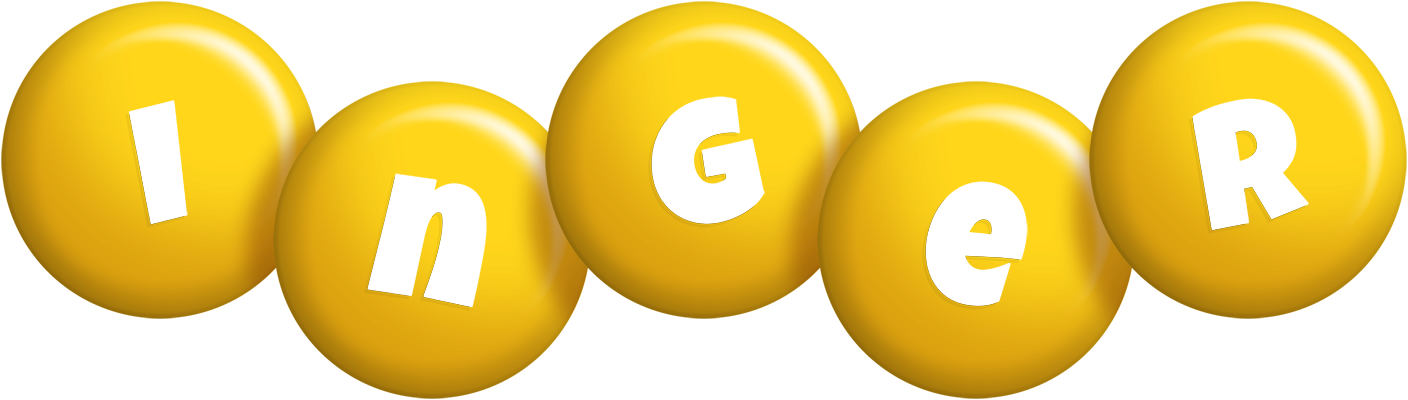 Inger candy-yellow logo