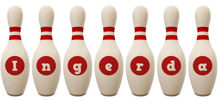 Ingerda bowling-pin logo