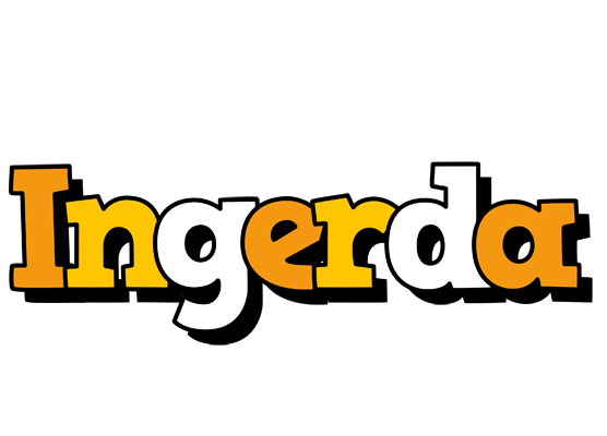 Ingerda cartoon logo