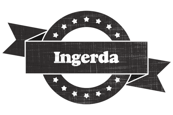 Ingerda grunge logo