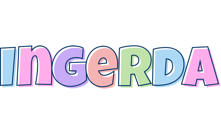 Ingerda pastel logo