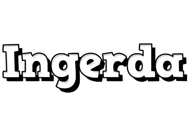 Ingerda snowing logo