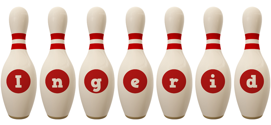 Ingerid bowling-pin logo