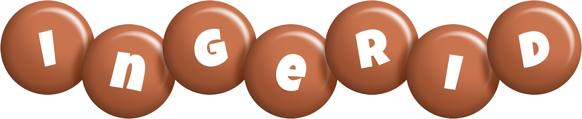 Ingerid candy-brown logo