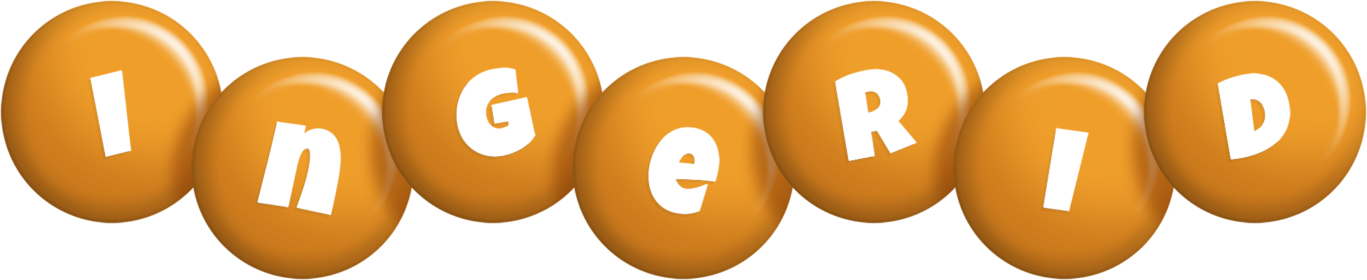 Ingerid candy-orange logo
