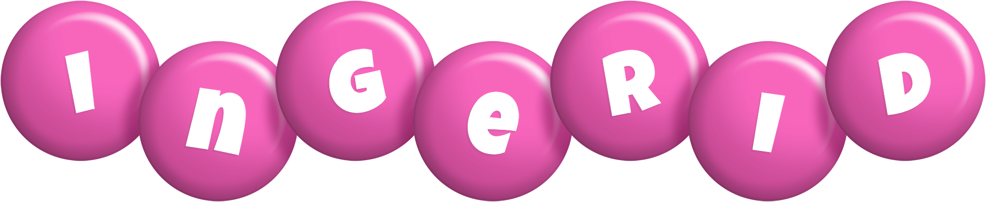 Ingerid candy-pink logo