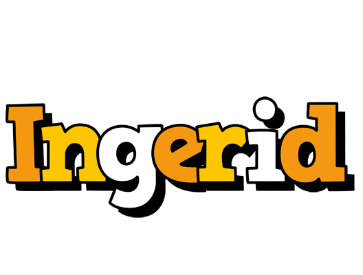 Ingerid cartoon logo