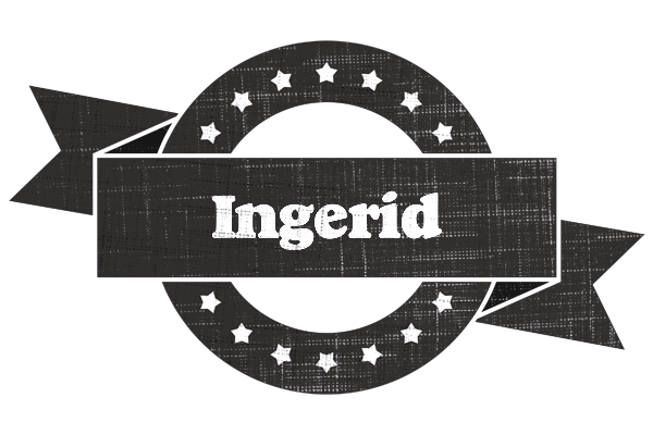 Ingerid grunge logo