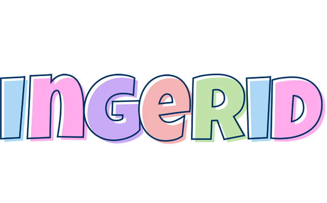 Ingerid pastel logo