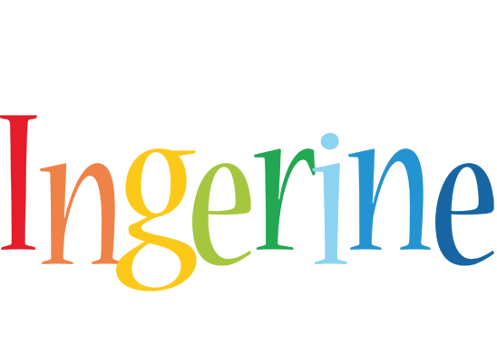 Ingerine birthday logo
