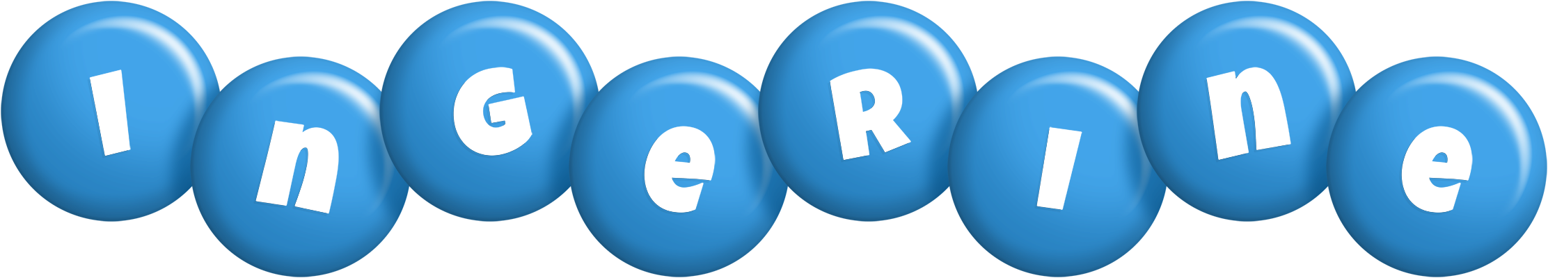 Ingerine candy-blue logo