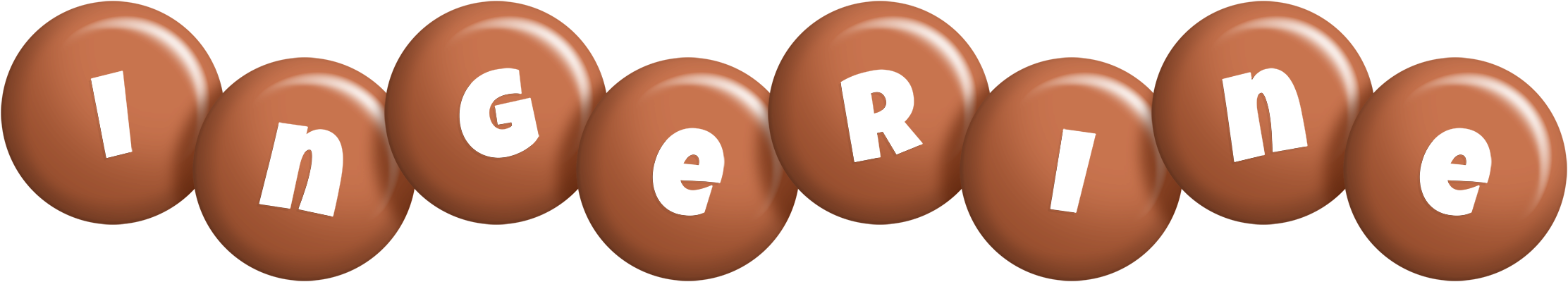 Ingerine candy-brown logo