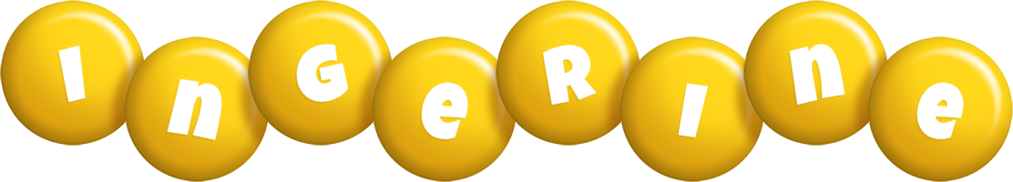 Ingerine candy-yellow logo