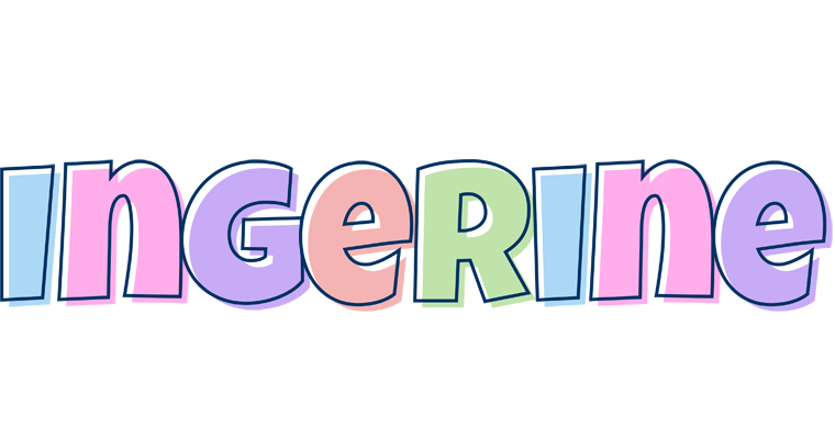 Ingerine pastel logo