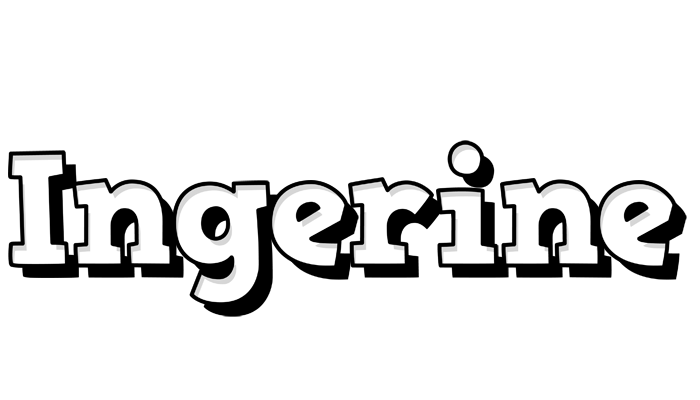 Ingerine snowing logo