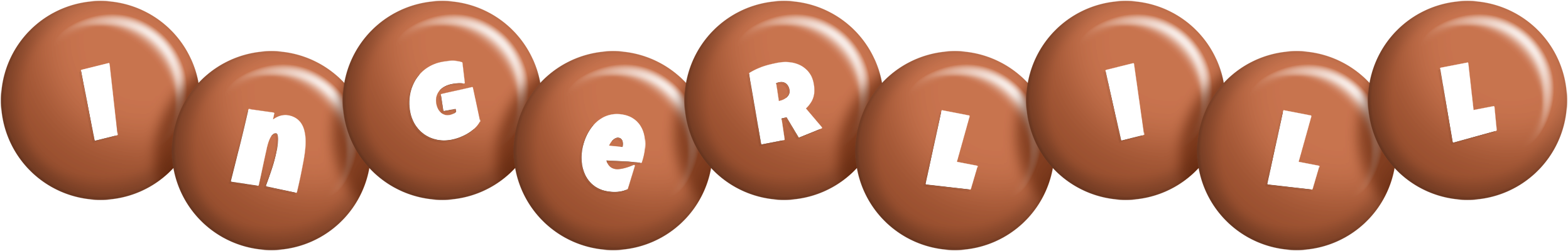 Ingerlill candy-brown logo