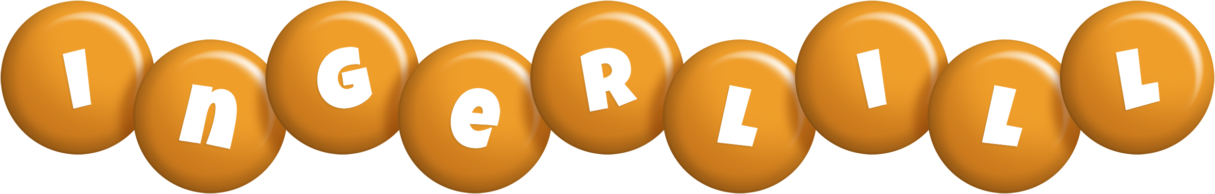 Ingerlill candy-orange logo