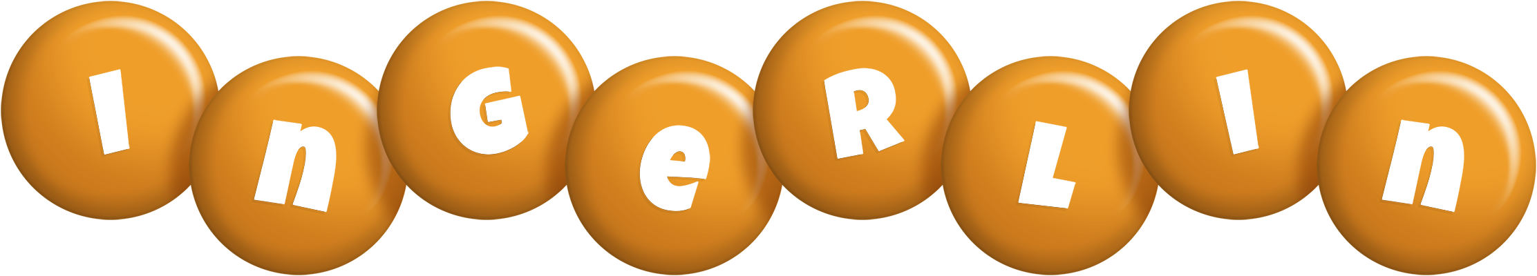 Ingerlin candy-orange logo