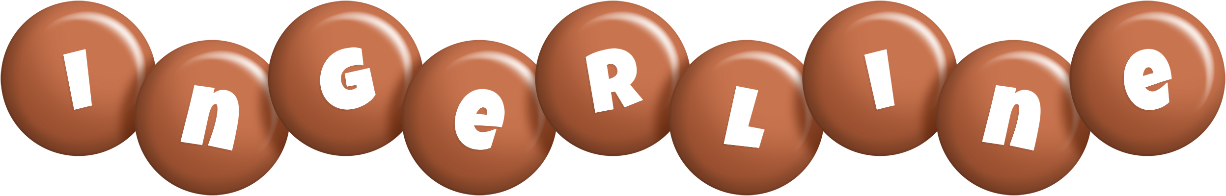 Ingerline candy-brown logo
