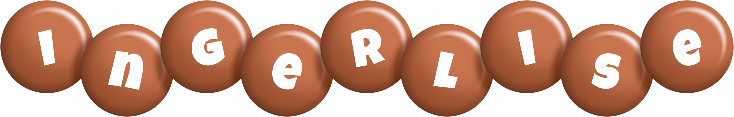Ingerlise candy-brown logo